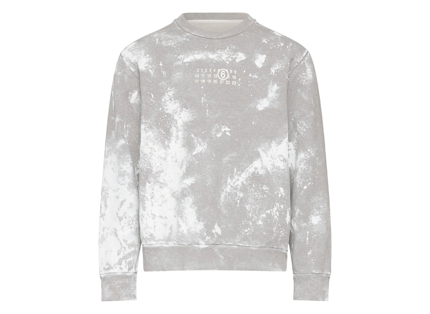 Sudadera sin cepillar Maison Margiela MM6 en gris jaspeado