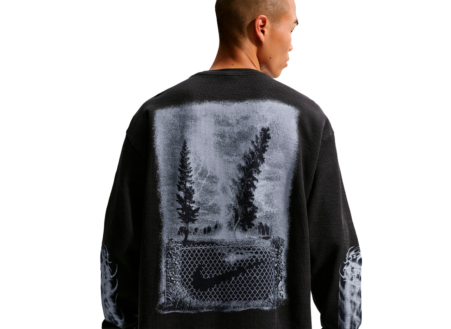 Nike Sportswear Thermal Top in Off Noir