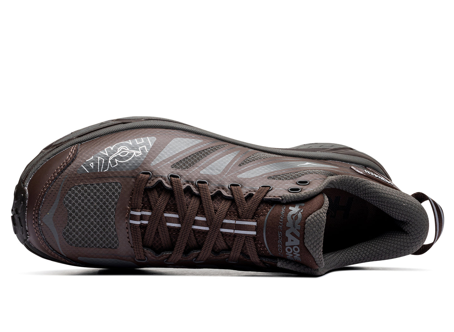 Unisex Hoka Mafate Speed 2 in Asphalt Grey / Walnut - Damaged
