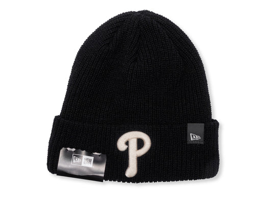 Gorro de punto New Era MLB Cashmere Negro Philadelphia Phillies
