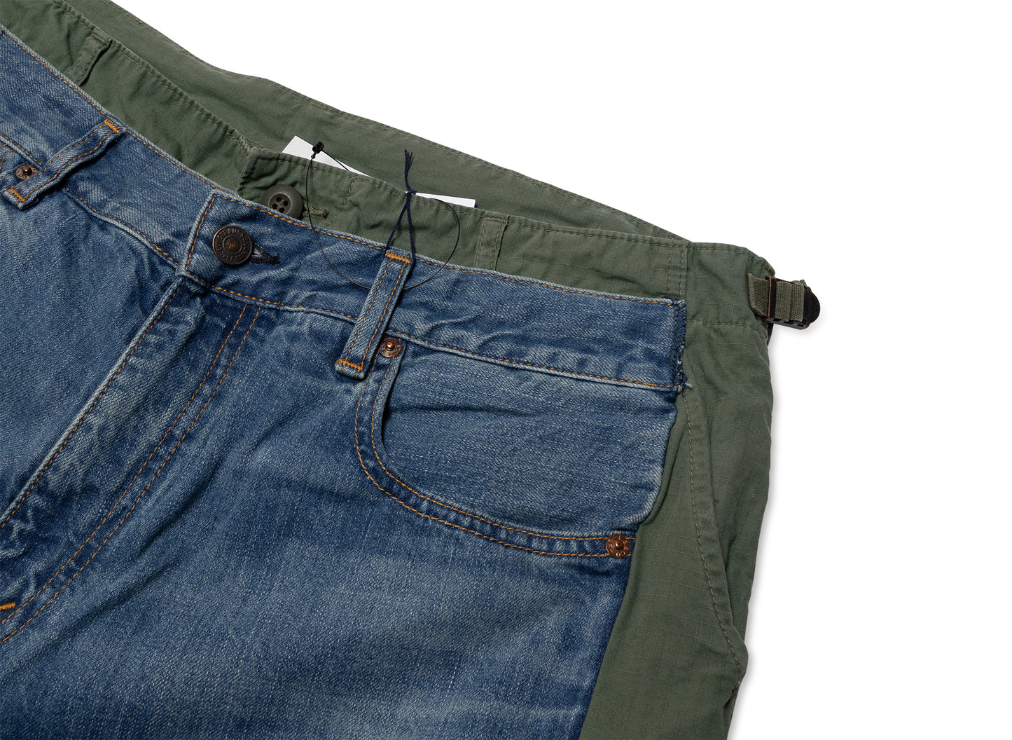 Pantalones Junya Watanabe en índigo/verde