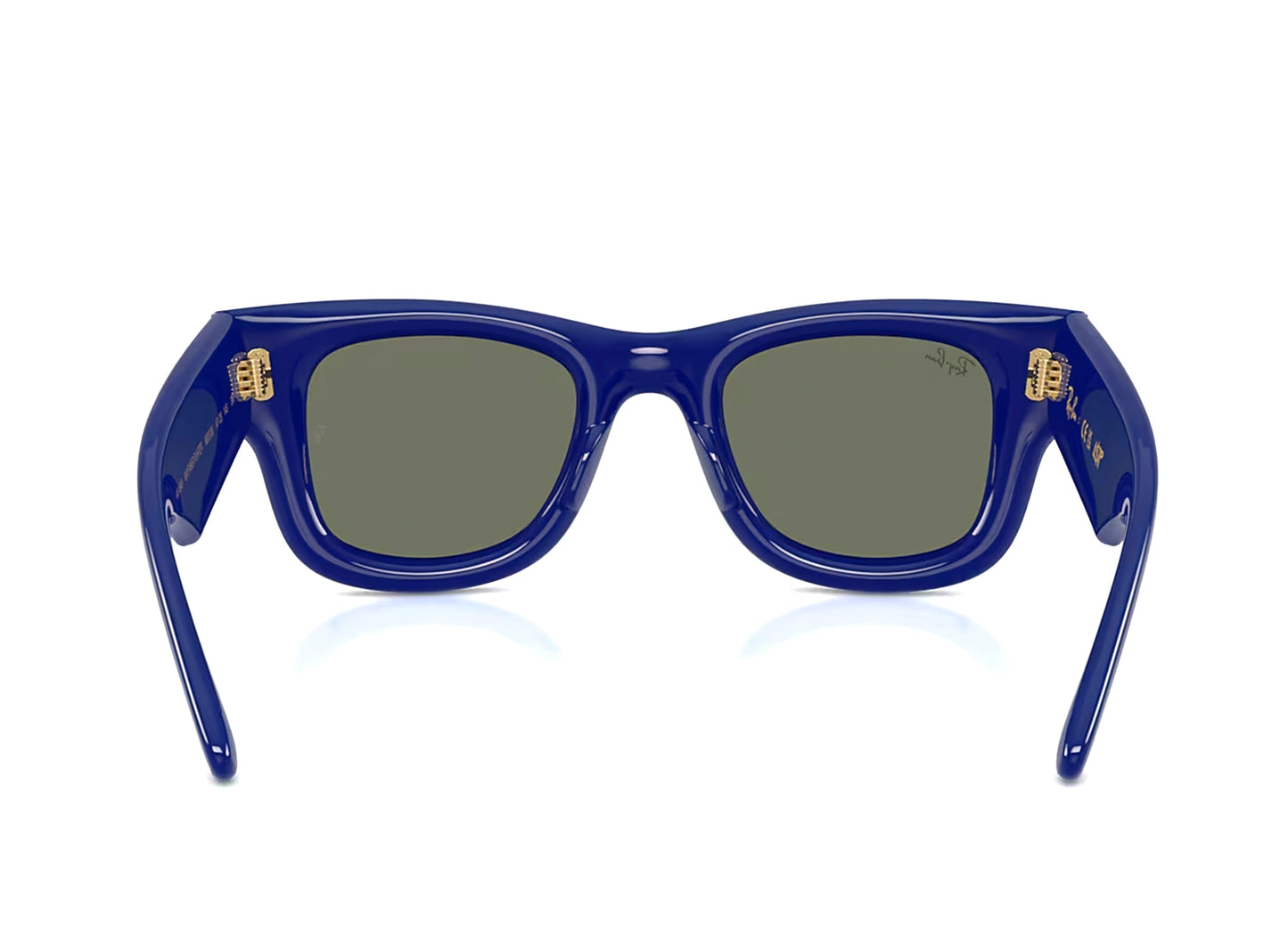 Gafas de sol Wayfarer Puffer de Ray-Ban A$AP Rocky en azul con espejo verde plata