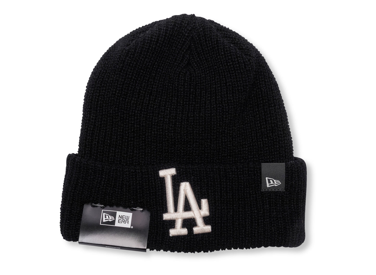 Gorro de punto de cachemir negro New Era MLB Los Angeles Dodgers