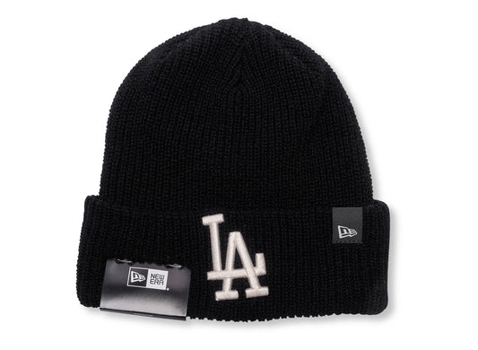Gorro de punto de cachemir negro New Era MLB Los Angeles Dodgers
