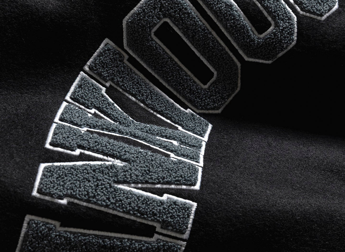 Anti Social Social Club 'Team Anxious' Varsity Jacket in Schwarz
