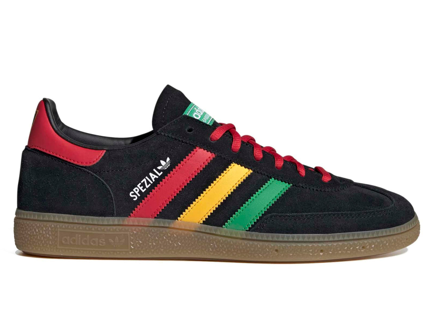 Adidas Handball Spezial Jamaica en Core Black / Pure Ruby