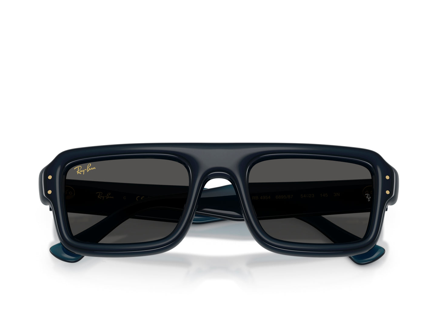 Gafas de sol Ray-Ban A$AP Rocky Flacko Puffer en azul oscuro transparente con Ultra Black