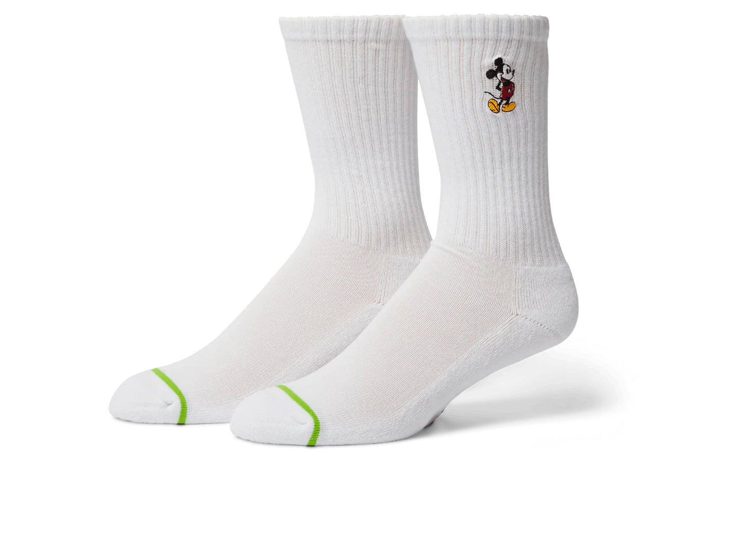 Calcetín clásico con diseño de Mickey Mouse de HUF en color blanco