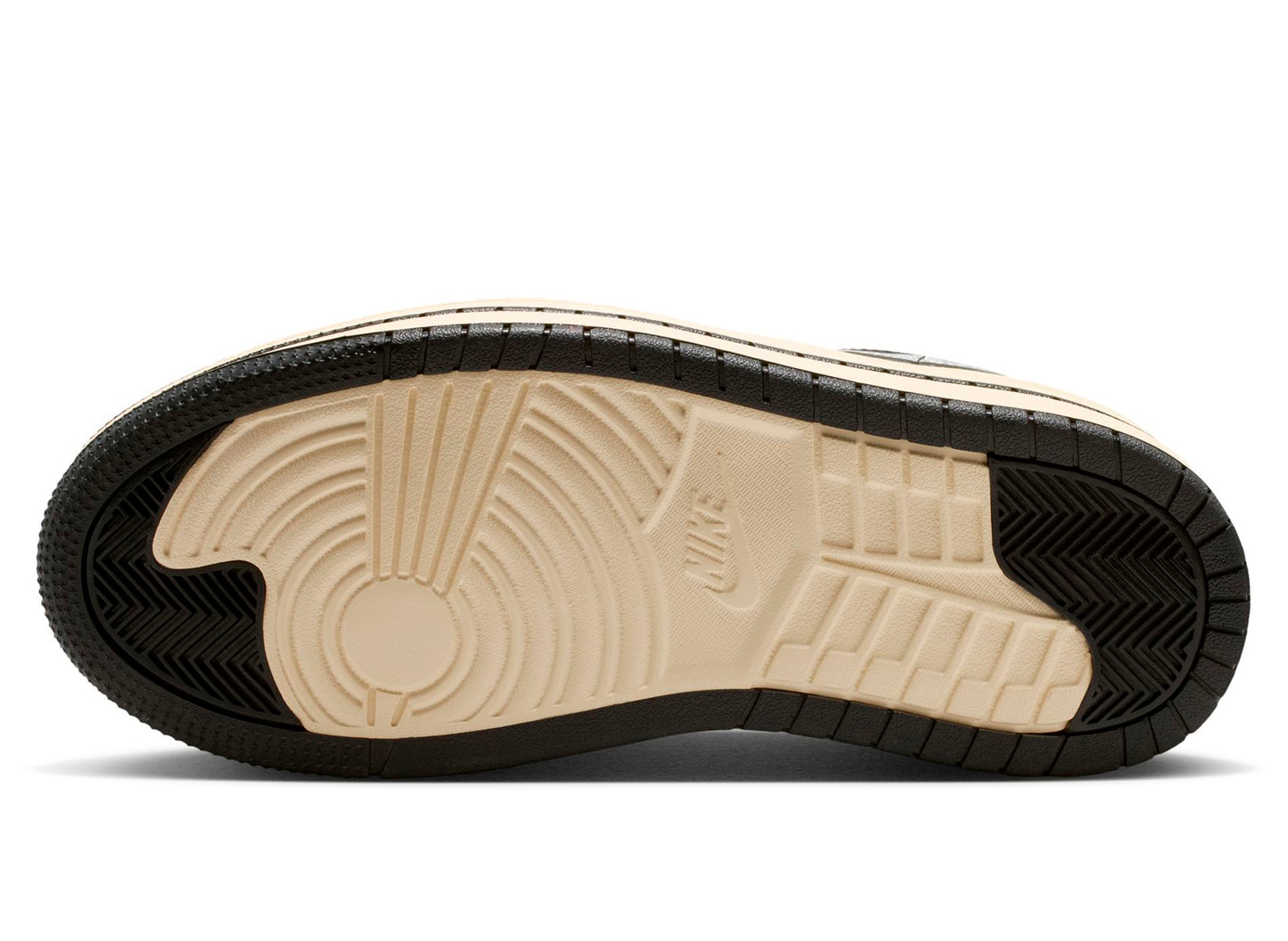 Air Jordan 1 Triple Stack de mujer en plateado metálico / negro