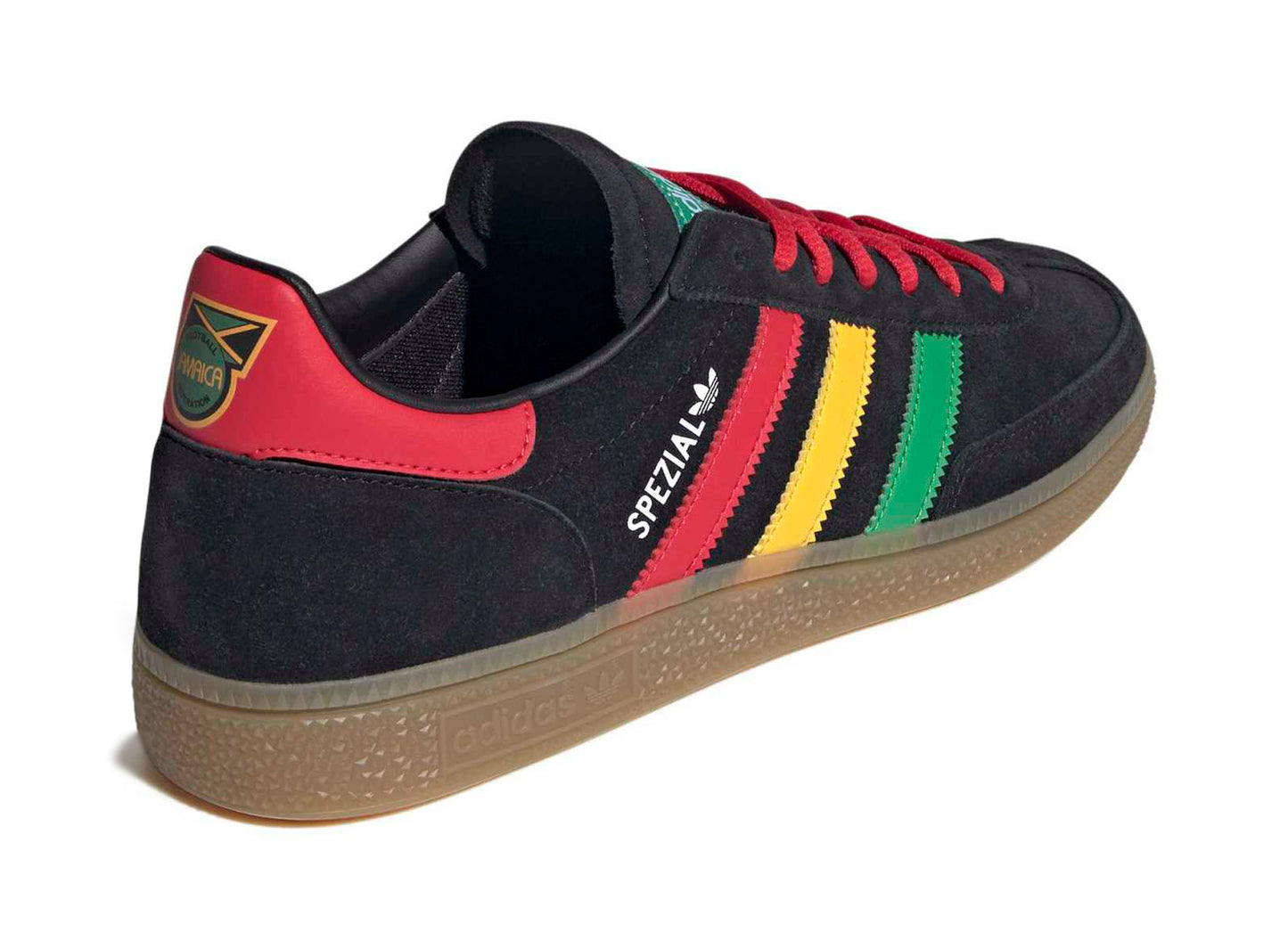 Adidas Handball Spezial Jamaica en Core Black / Pure Ruby