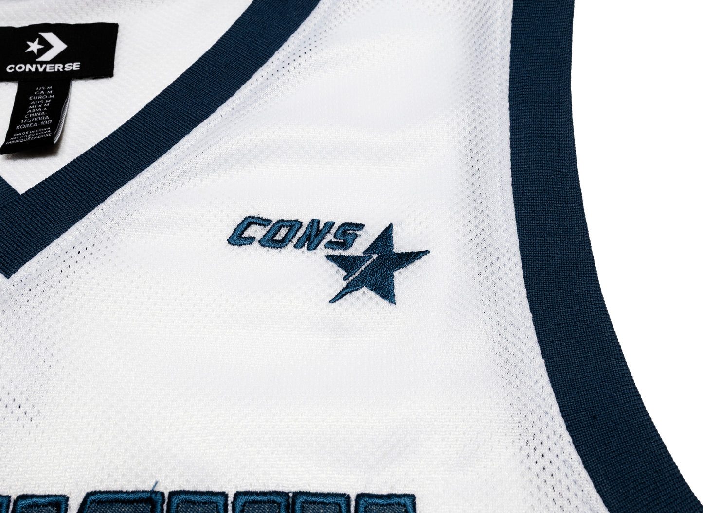 Camiseta de baloncesto vaquera blanca Converse de la Universidad de Kentucky