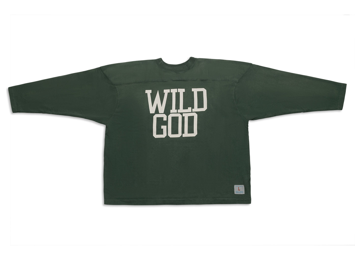Saint Michael Football Sweat Wild God Tee in Grün