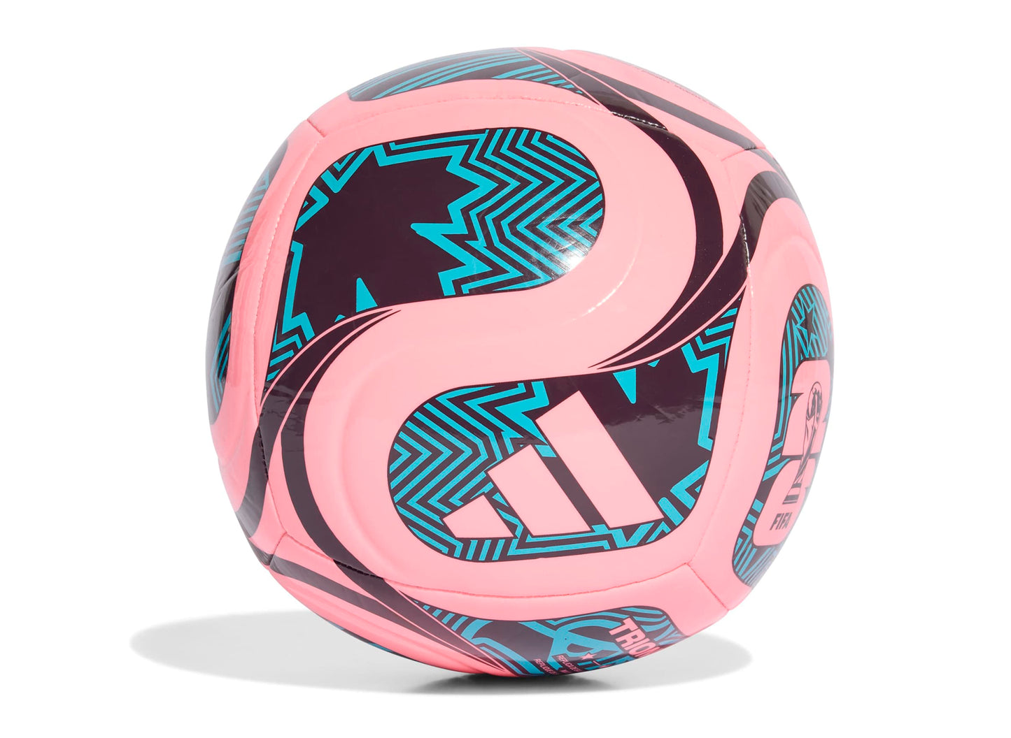 Adidas Fifa World Cup Trionda Club Ball in Beam Pink / Teal