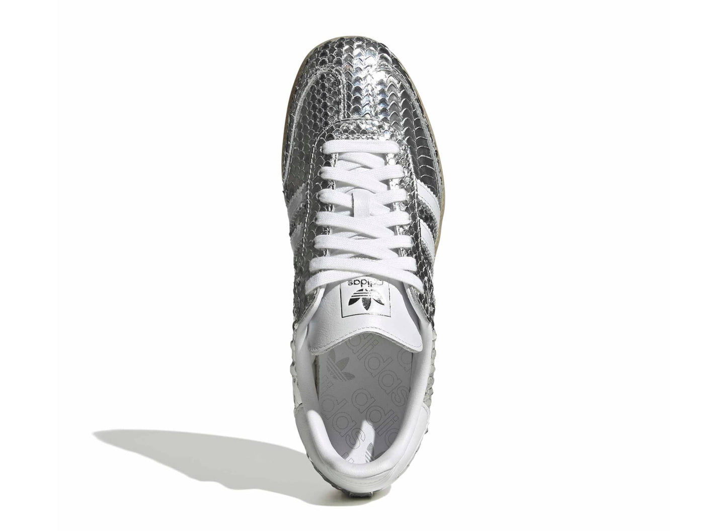 Damen Adidas Samba OG in Silber Metallic / Weiß