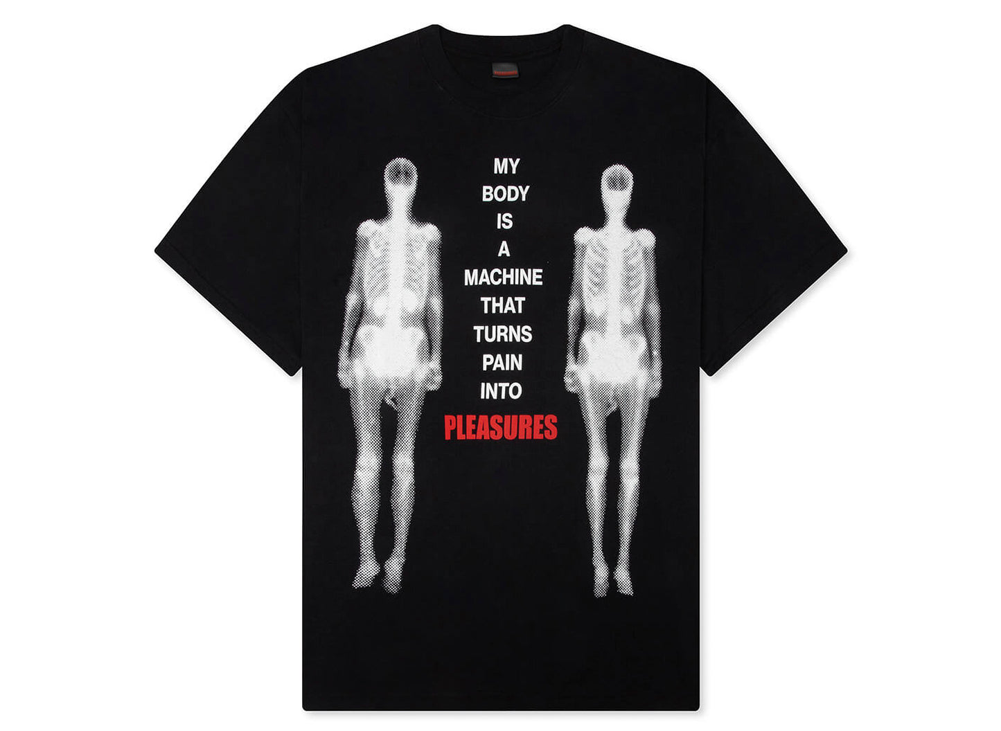 Camiseta Pleasures Machine en negro
