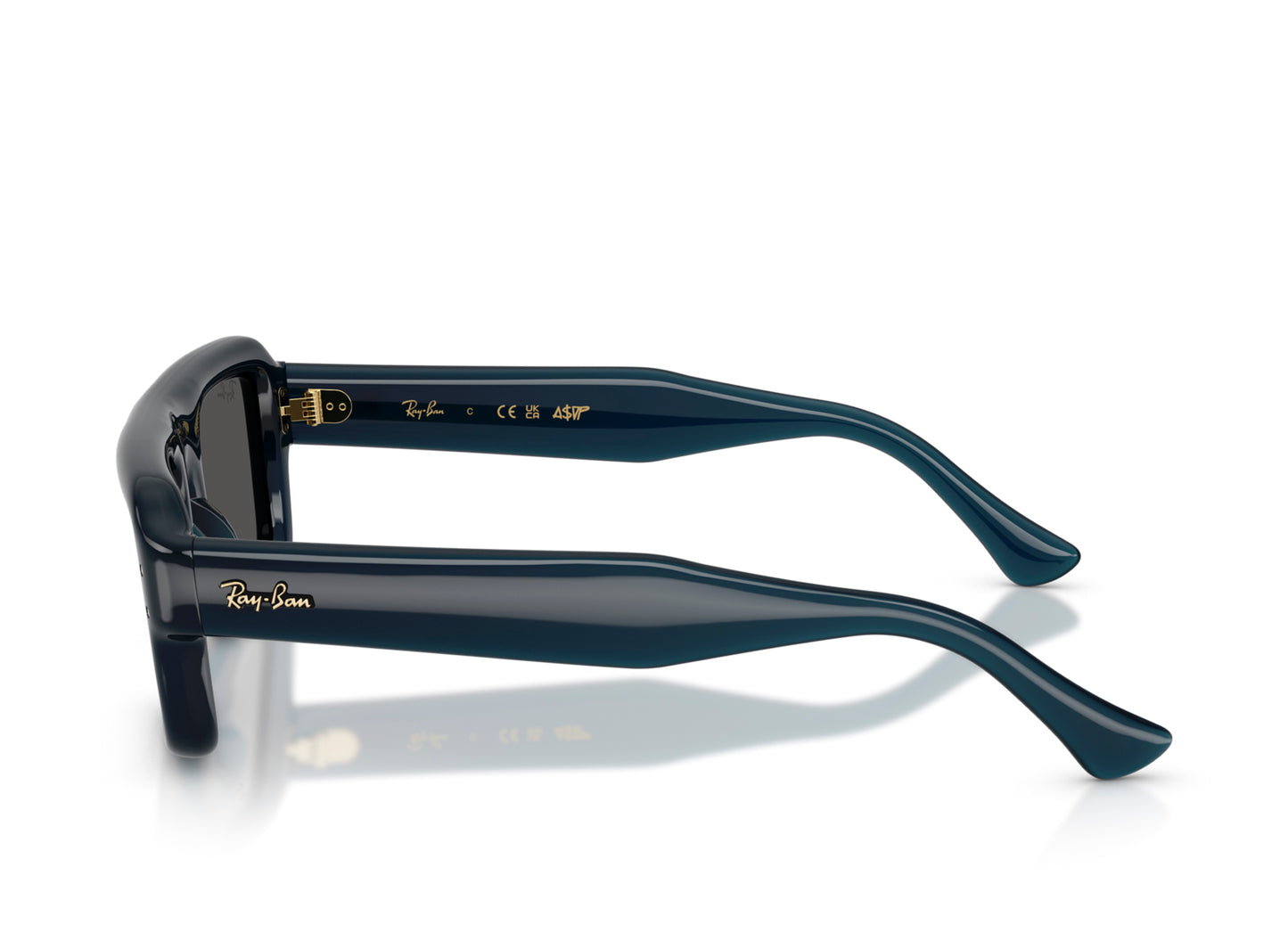 Gafas de sol Ray-Ban A$AP Rocky Flacko Puffer en azul oscuro transparente con Ultra Black