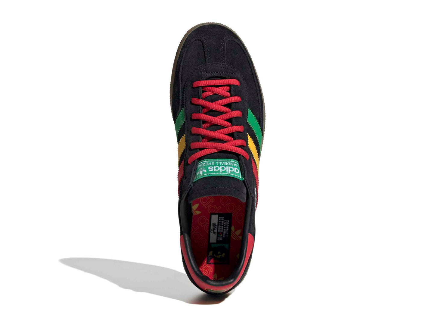 Adidas Handball Spezial Jamaica en Core Black / Pure Ruby