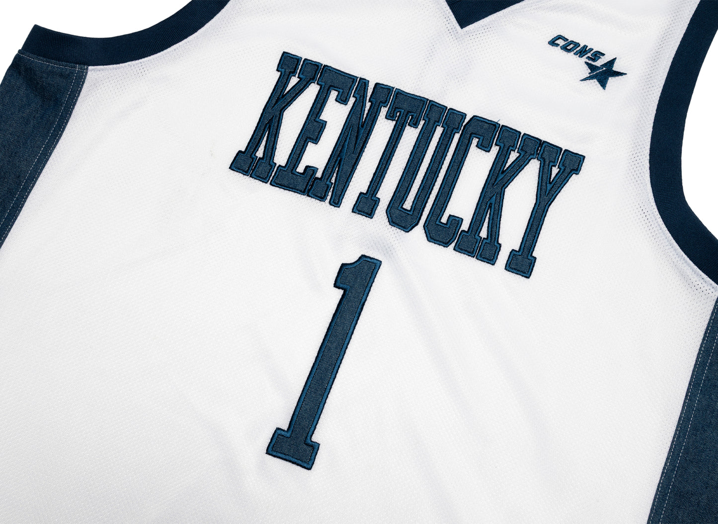 Camiseta de baloncesto vaquera blanca Converse de la Universidad de Kentucky