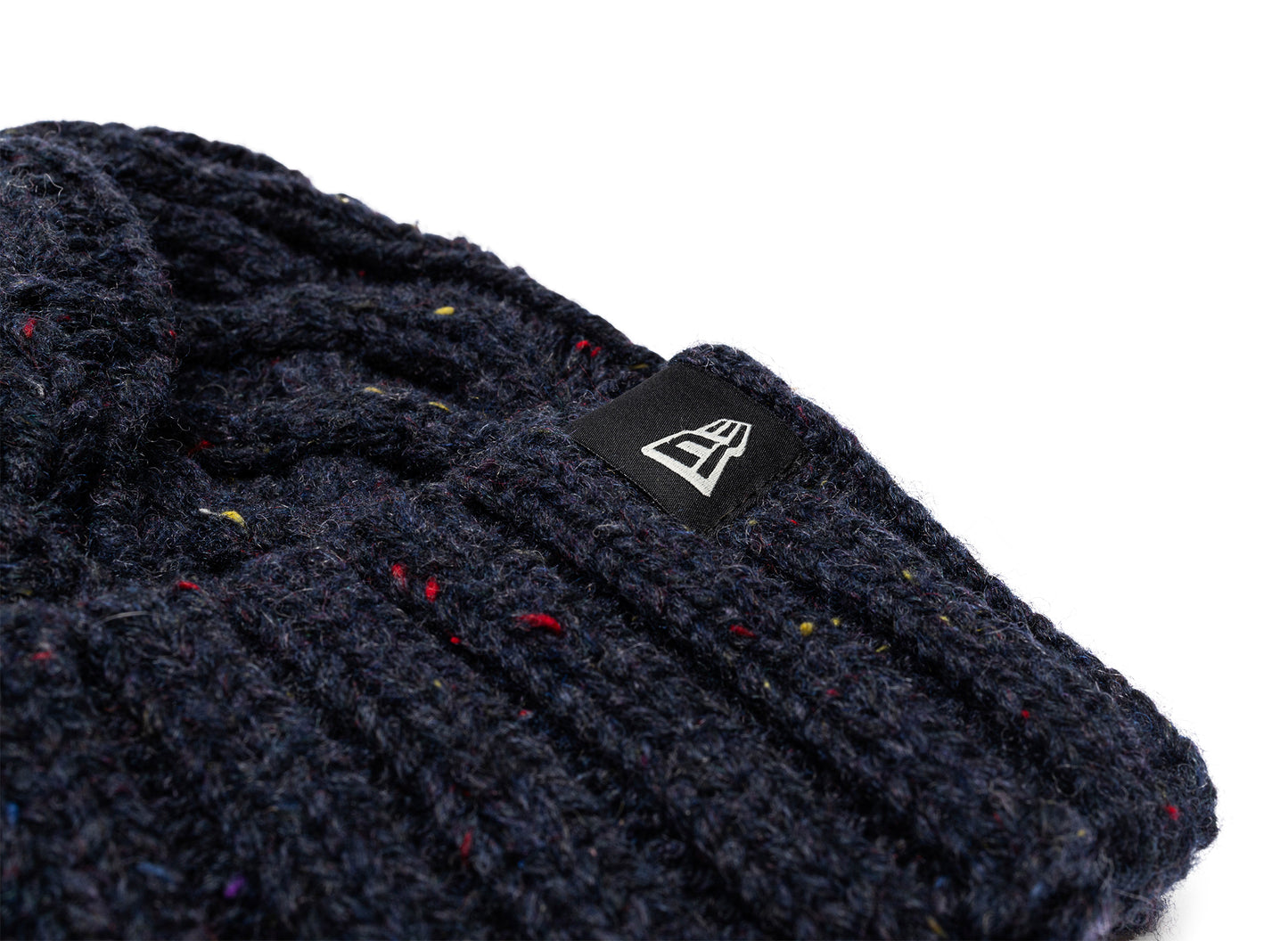 New Era Sprenkel-Kabelstrickmütze Navy