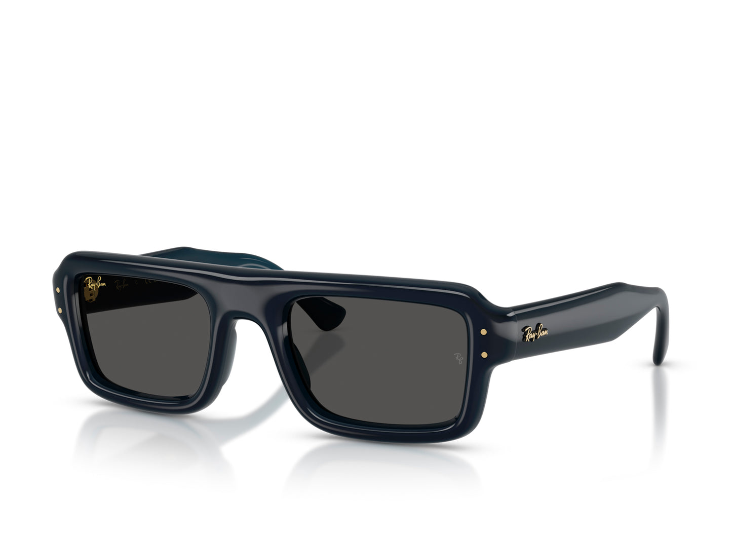 Gafas de sol Ray-Ban A$AP Rocky Flacko Puffer en azul oscuro transparente con Ultra Black
