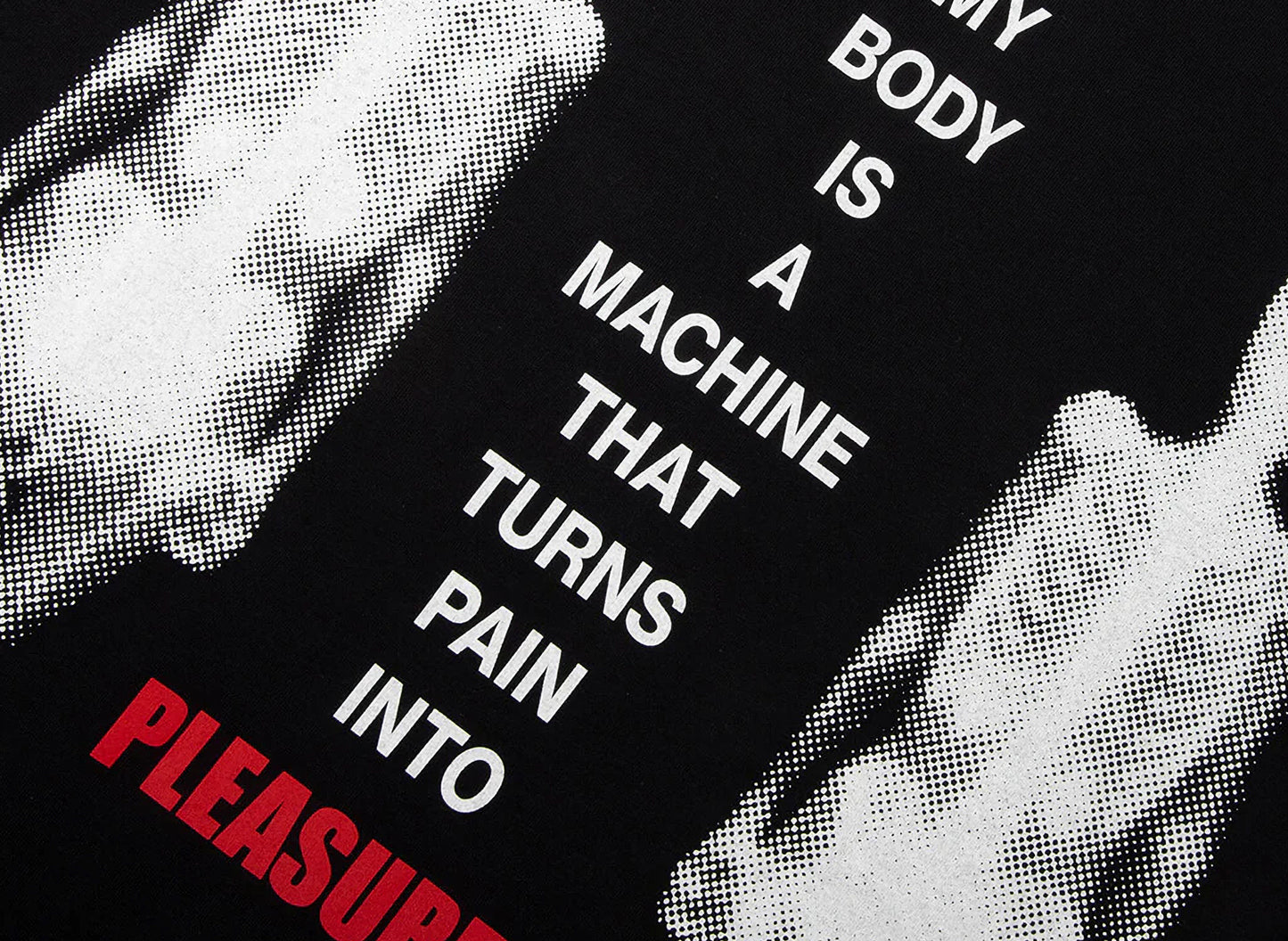 Camiseta Pleasures Machine en negro
