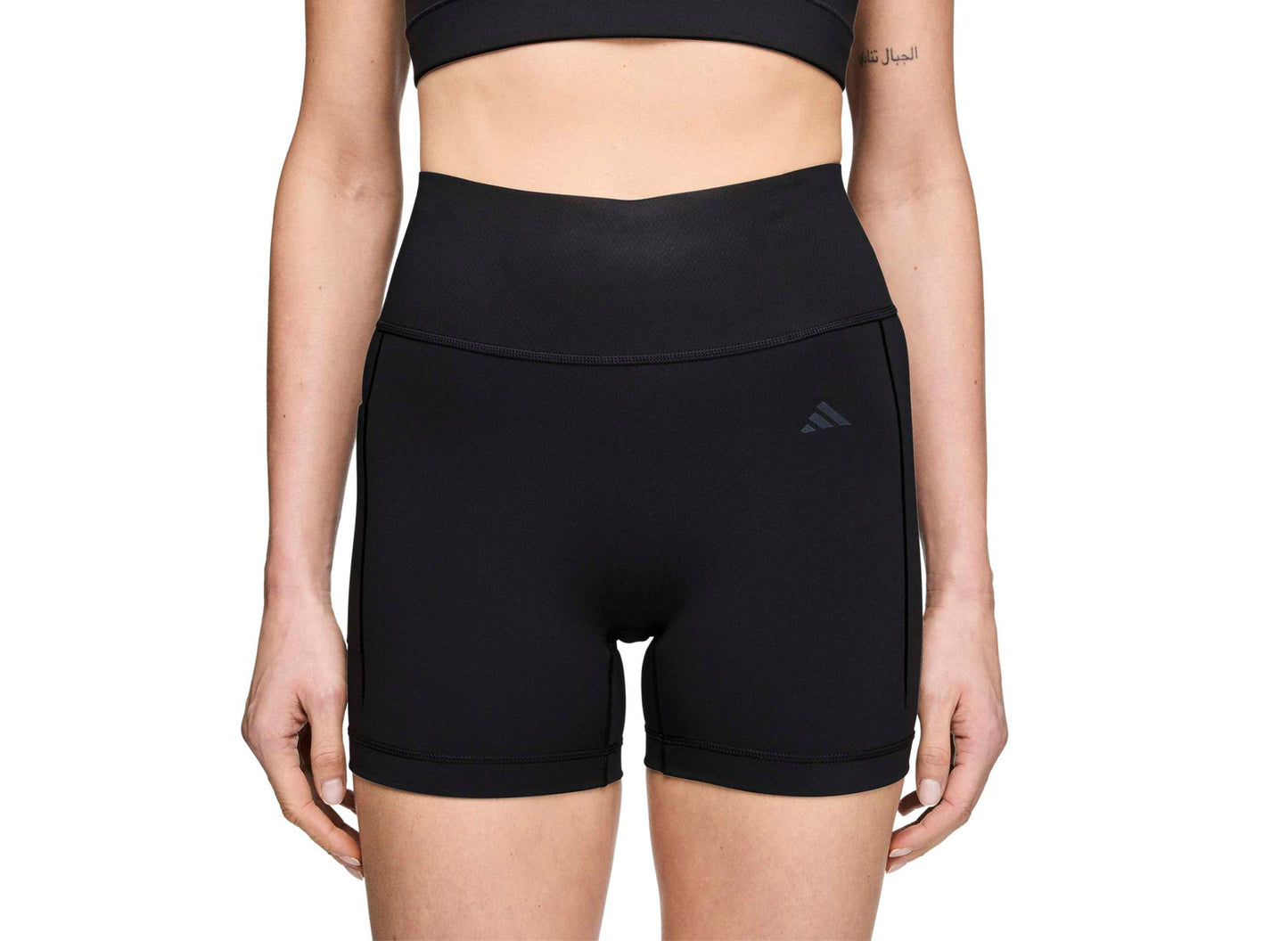 Damen Adidas x Entire Studios Optime Kurze Trainings-Leggings in Schwarz