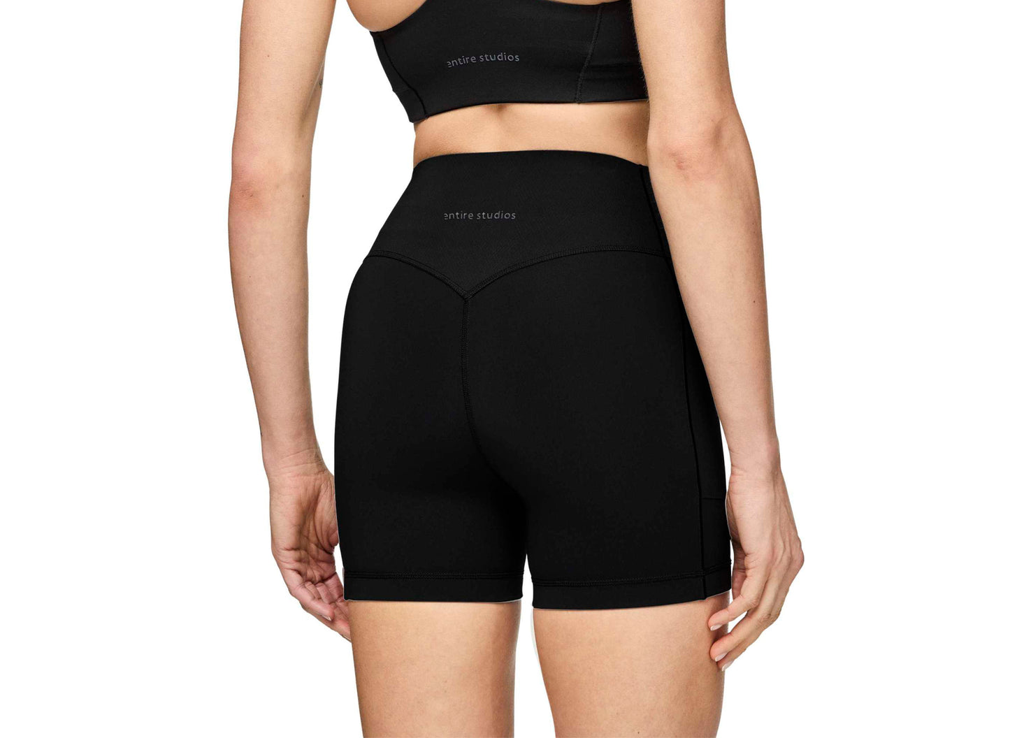 Damen Adidas x Entire Studios Optime Kurze Trainings-Leggings in Schwarz