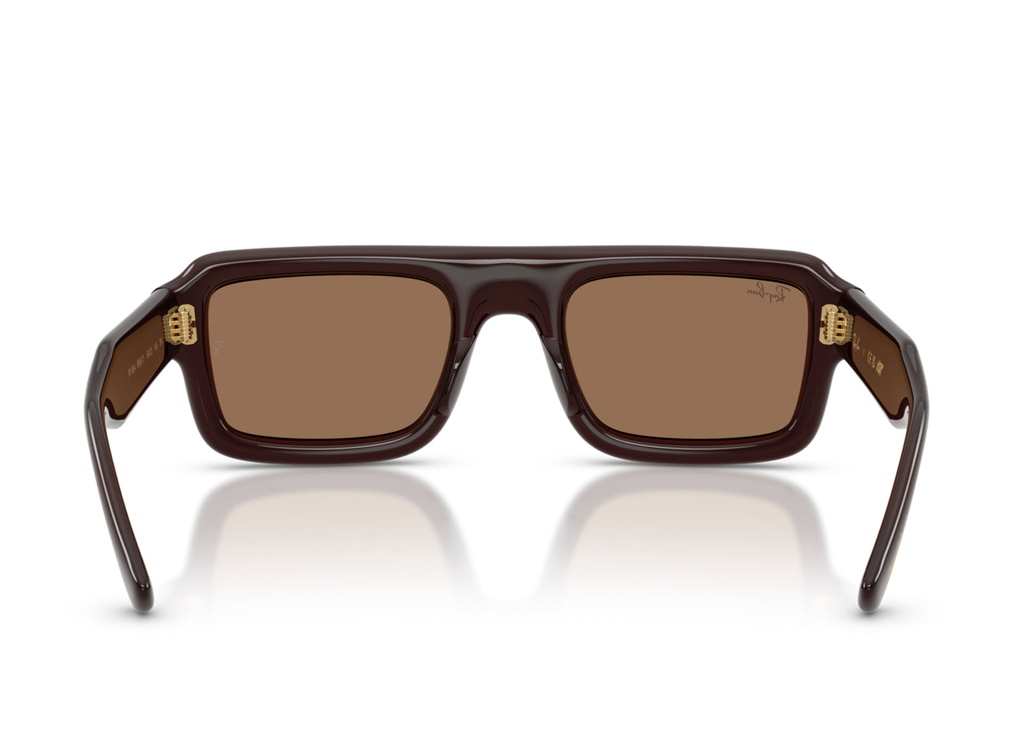 Ray Ban A$AP Rocky Flacko Puffer Sonnenbrille in Transparent Dark Brown mit Dark Brown PA Bio