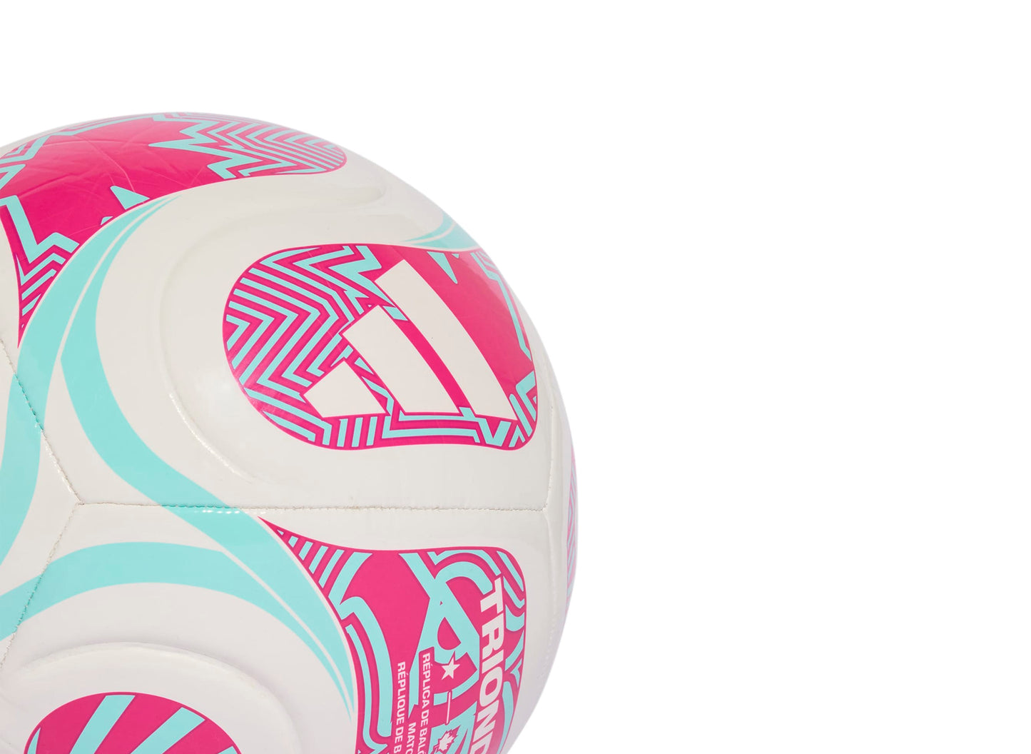 Balón Adidas Trionda Club Copa Mundial de la FIFA en blanco/rosa