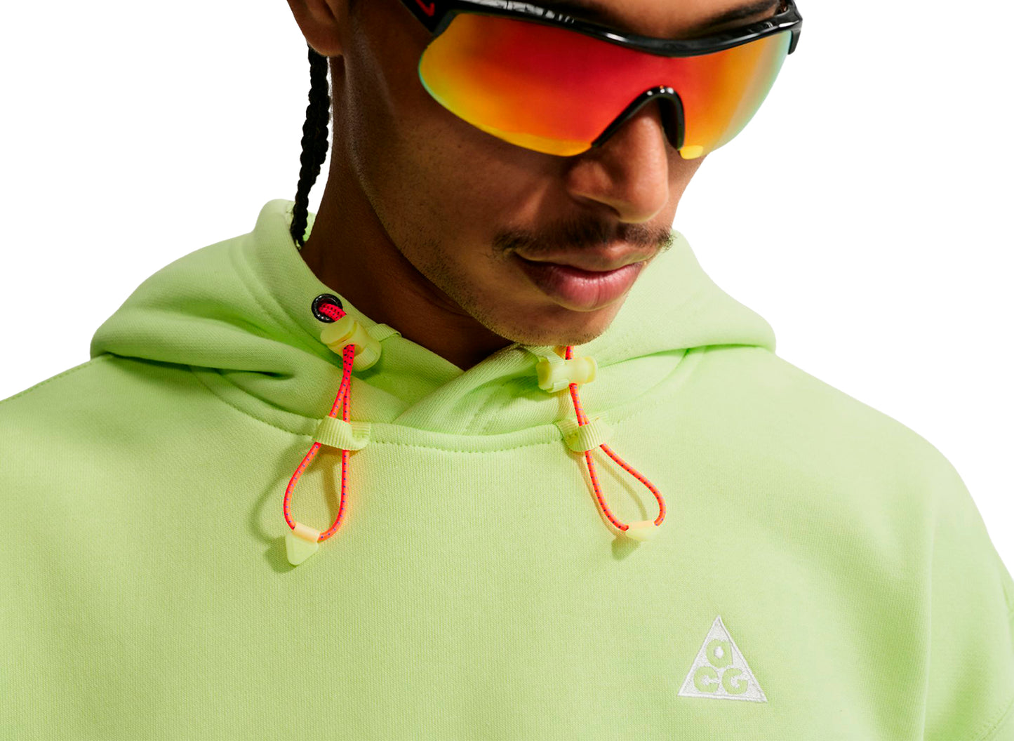 Sudadera con capucha Nike ACG "Tuff Fleece" en Light Lemon Twist