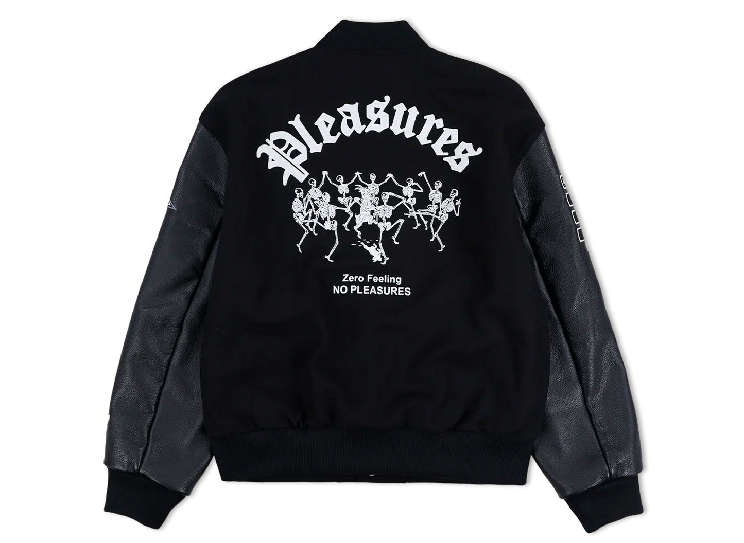 Pleasures x Zero Varsity Jacket in Black