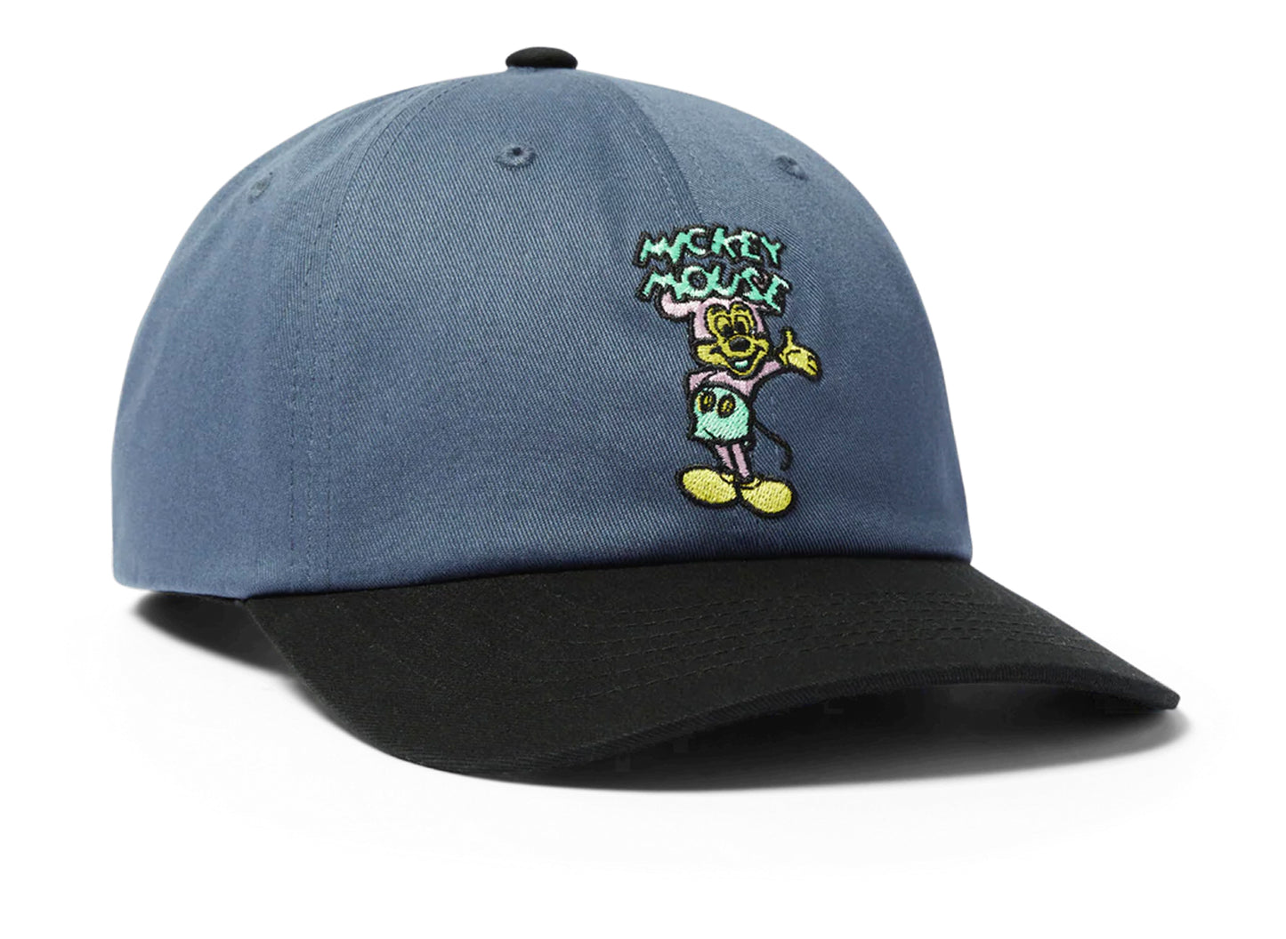HUF x Mickey Greetings Snapback in Charcoal