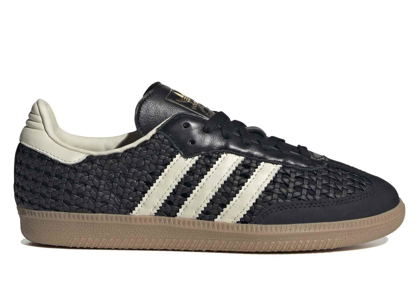 Adidas Samba OG 'Basketweave' para mujer en Core Black / Cream White