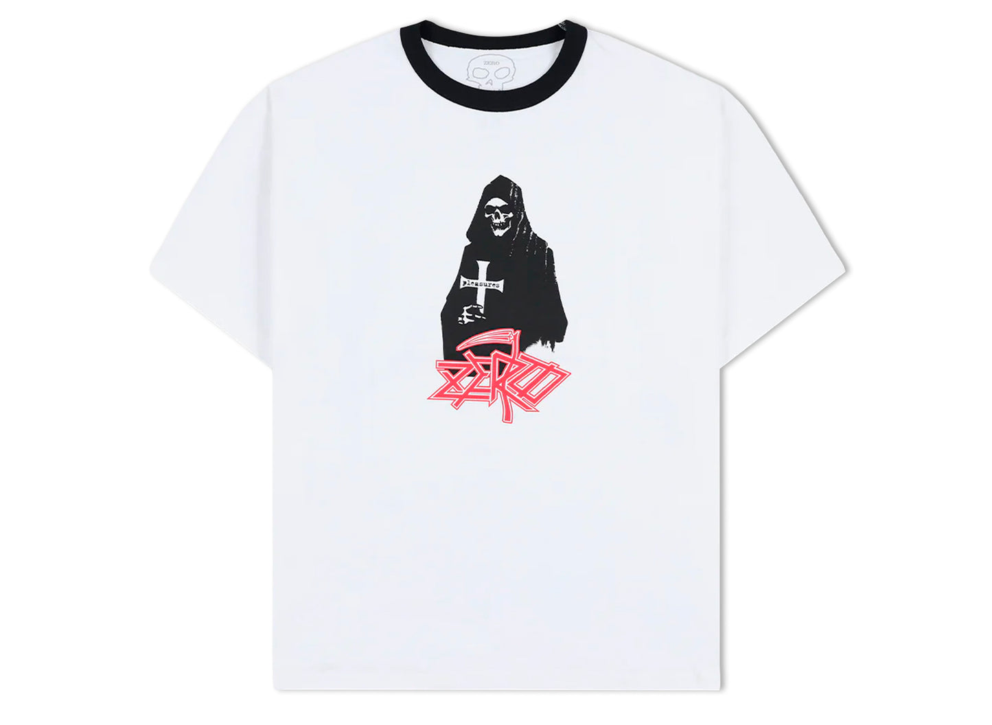 Pleasures x Zero Reaper Ringer in Weiß