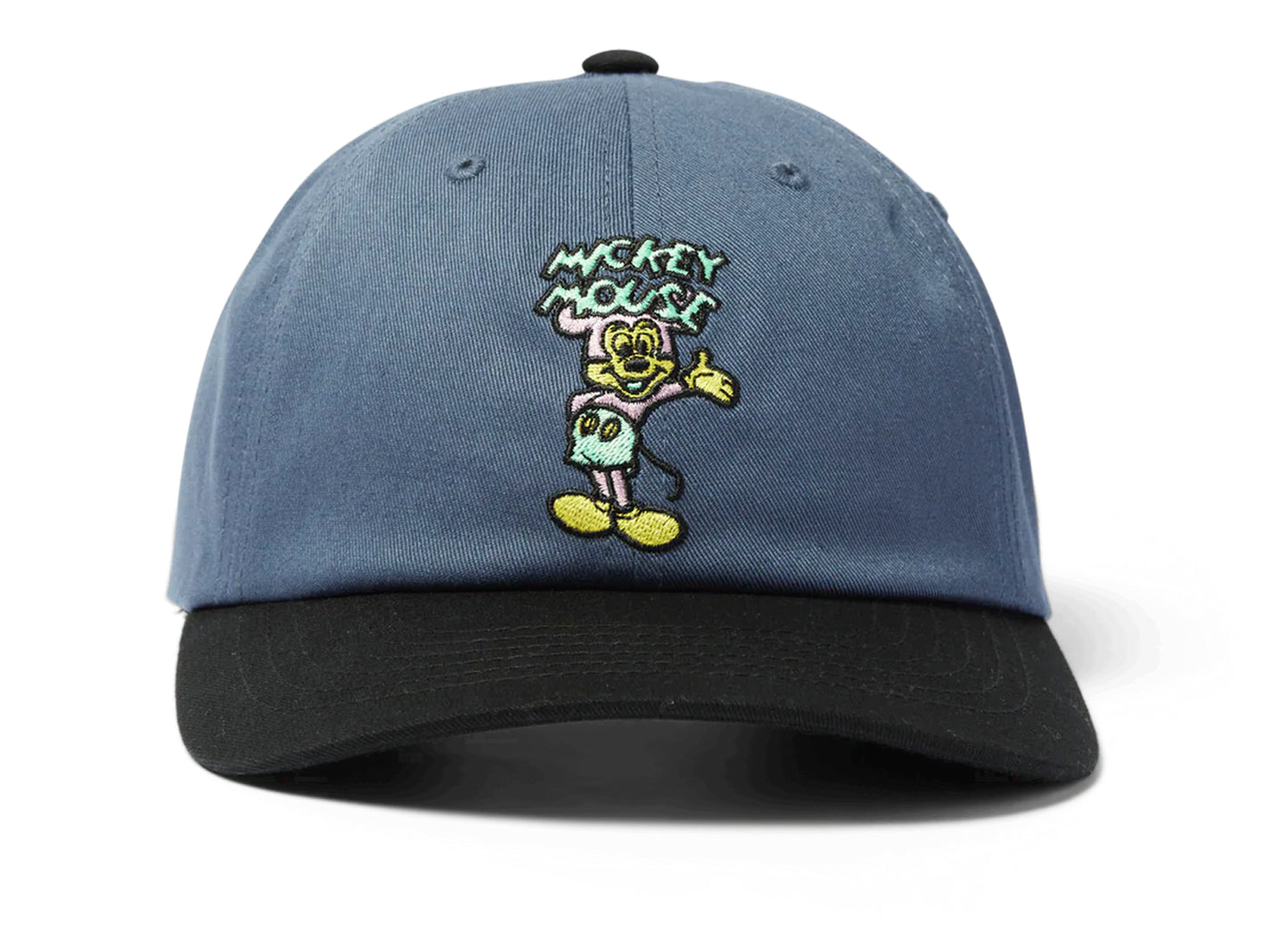 HUF x Mickey Greetings Snapback in Charcoal