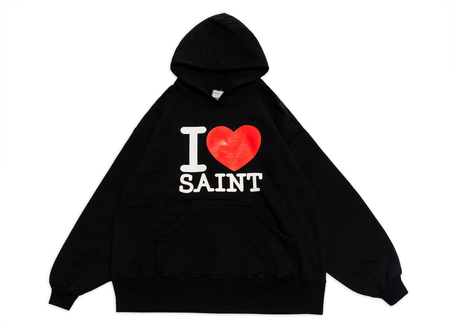 Saint Michael 'I Love Saint' Hoodie in Schwarz
