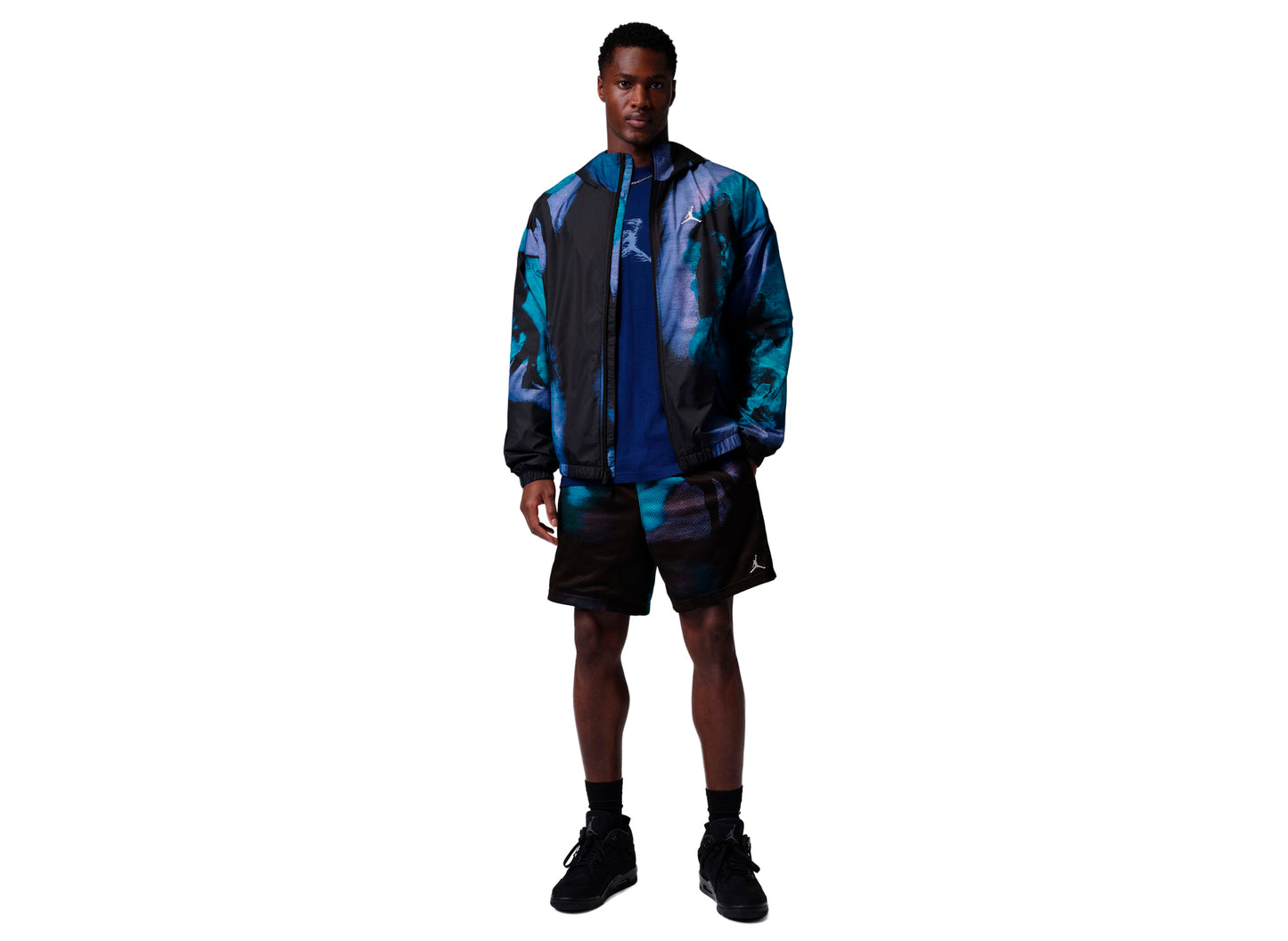 RTV Jordan Brooklyn Dream Dunk Draft Jacke in Schwarz / Weiß