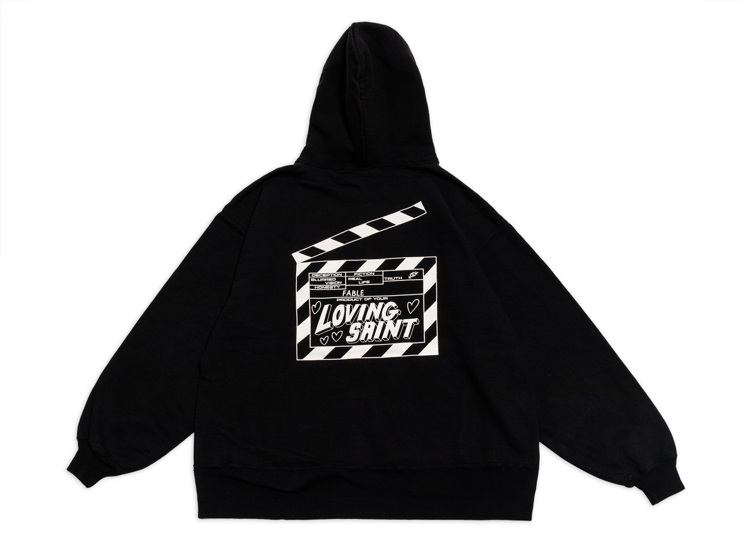 Saint Michael 'I Love Saint' Hoodie in Schwarz