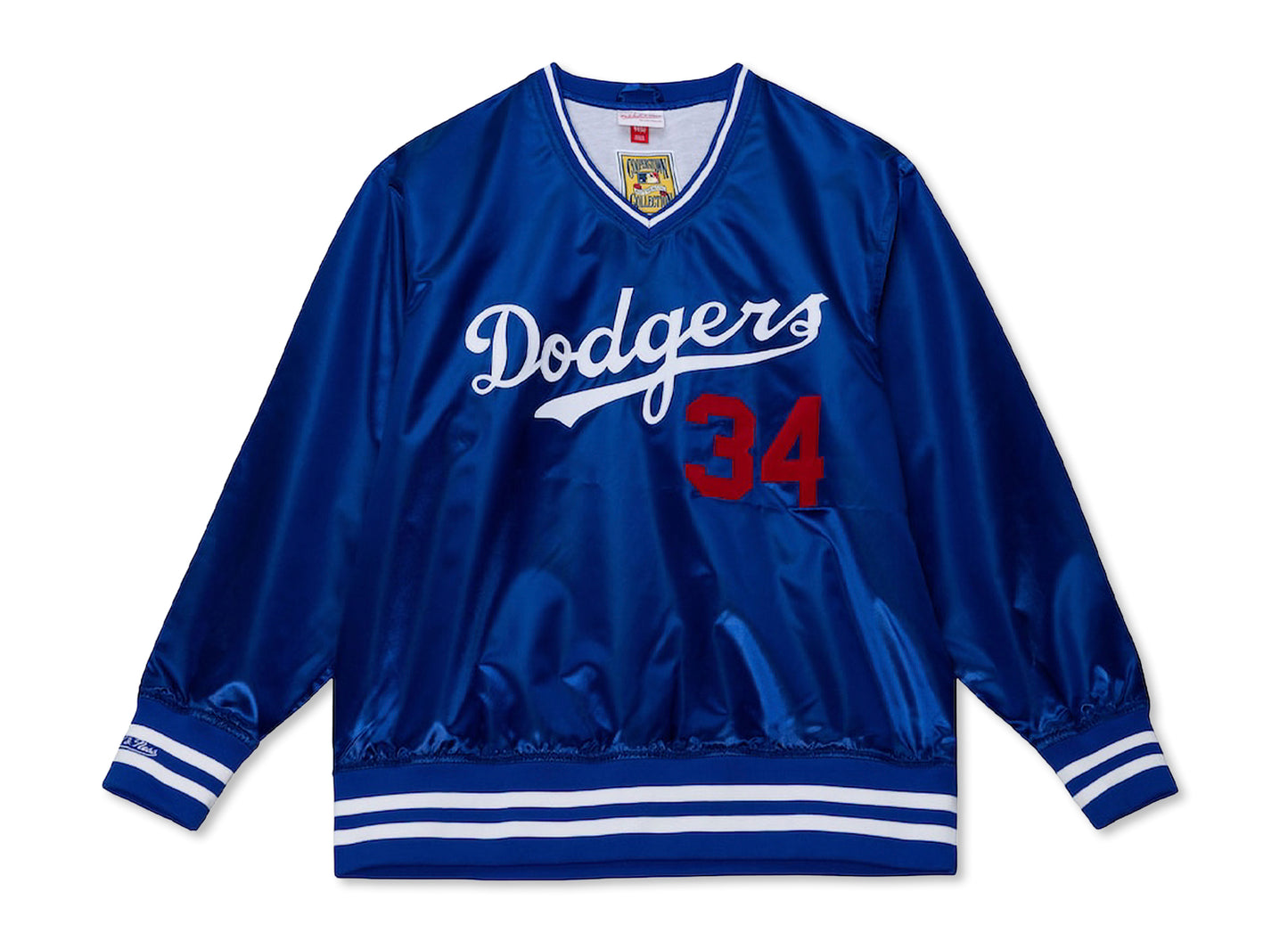 Chaqueta Mitchell & Ness MLB Authentic Pullover Los Angeles Dodgers 1986 Valenzuela