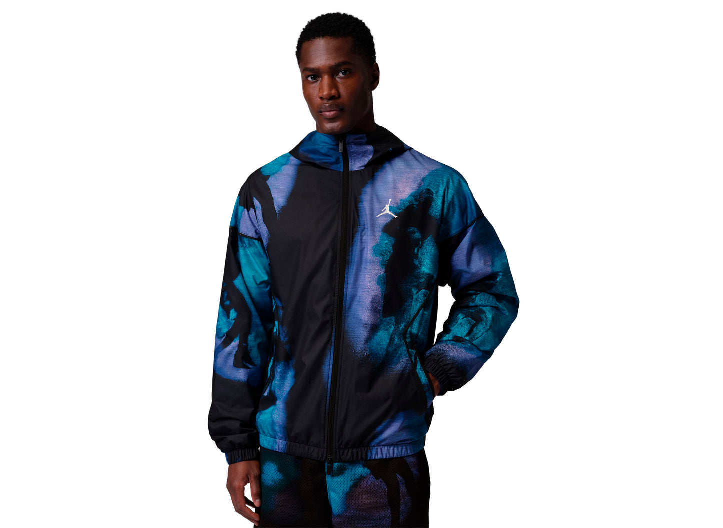 RTV Jordan Brooklyn Dream Dunk Draft Jacke in Schwarz / Weiß