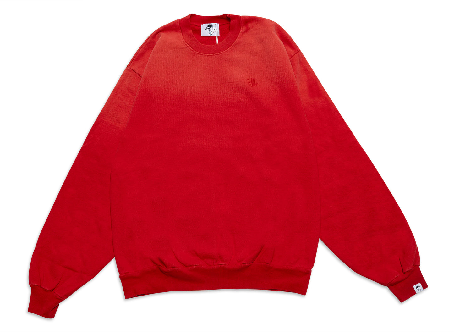 Sudadera Warren Lotas Flaming Skull en rojo Ferrari