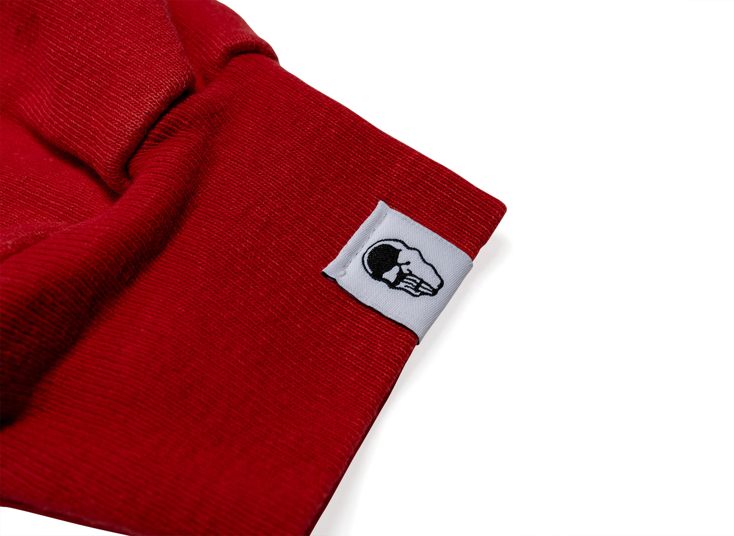 Sudadera Warren Lotas Flaming Skull en rojo Ferrari