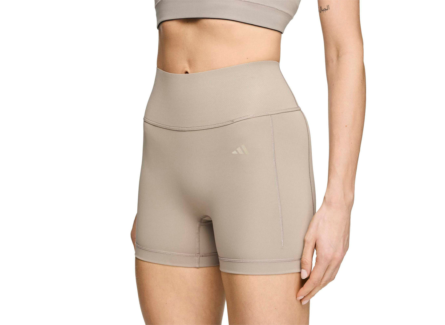 Women's Adidas x Entire Studios OPT 4IN Shorts in Putty Beige