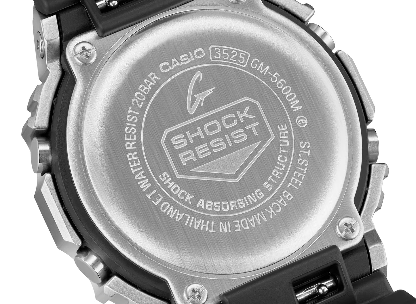 Casio G-Shock 5600 'G-Steel' Series GM5600M-1 Watch