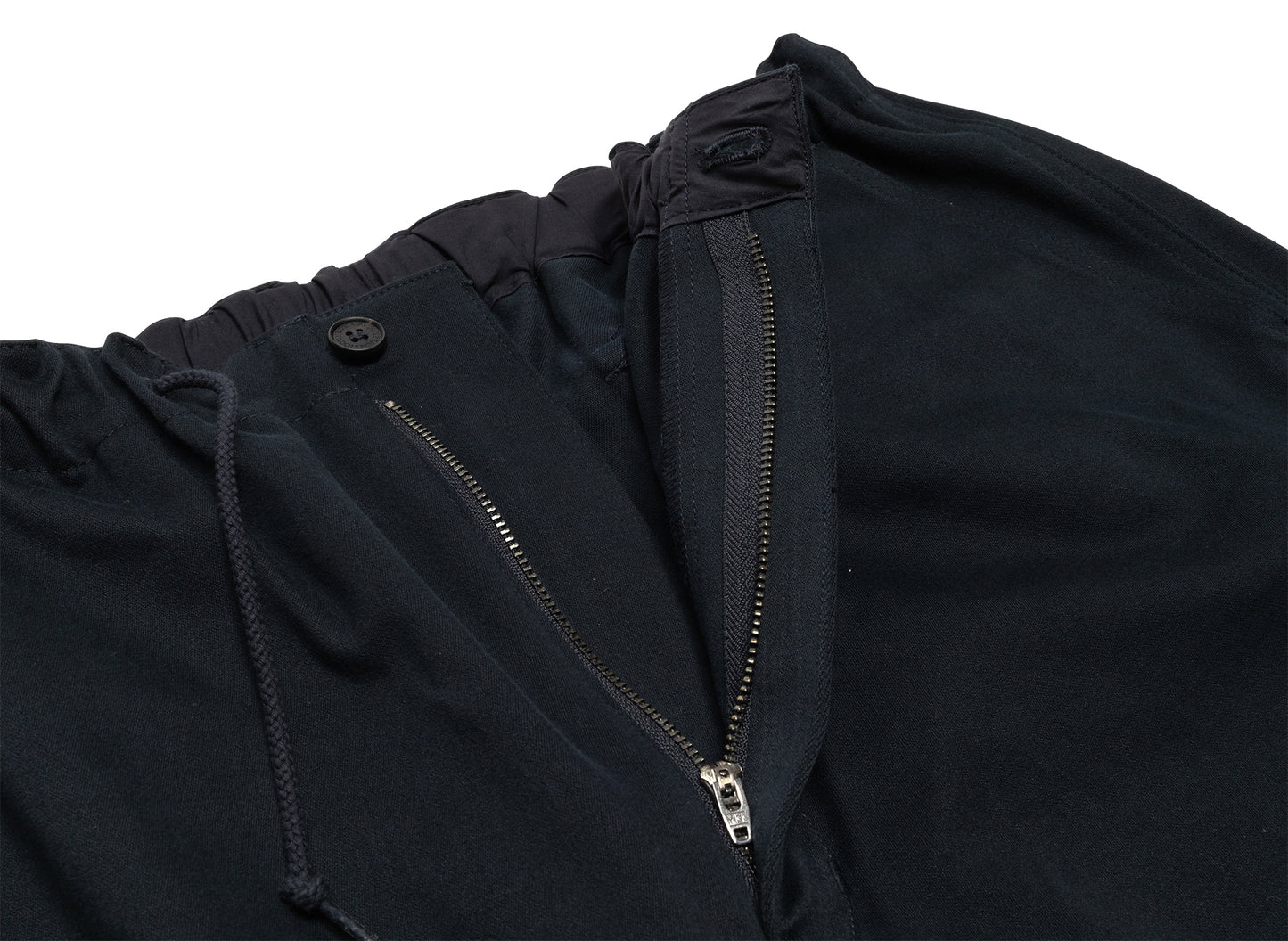 Comme des Garçons HOMME Pantalón de sarga de algodón en azul marino