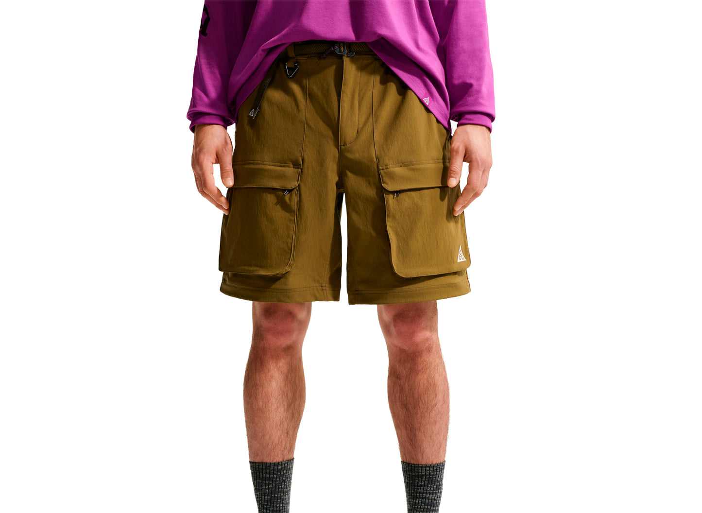 Nike ACG "Smith Summit" Zip Cargo Pants in Olive Flak