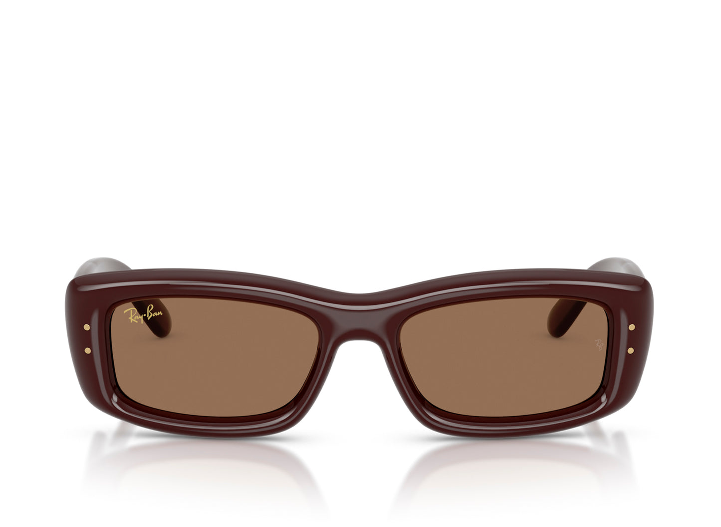 Ray Ban A$AP Rocky Kiliane Puffer Sonnenbrille in Transparent Dunkelbraun mit Dunkelbraun
