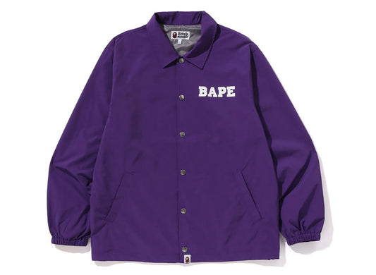 A Bathing Ape College Coach Jacket in Lila
