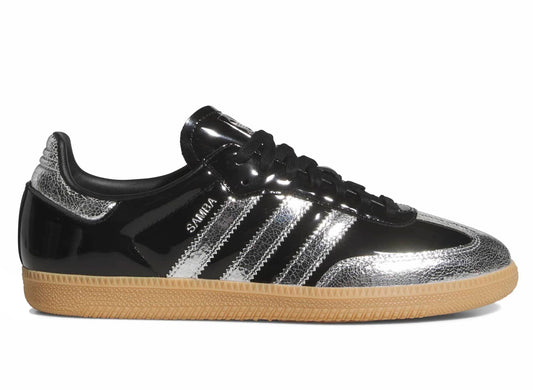 Adidas Samba OG en negro intenso / plateado metalizado