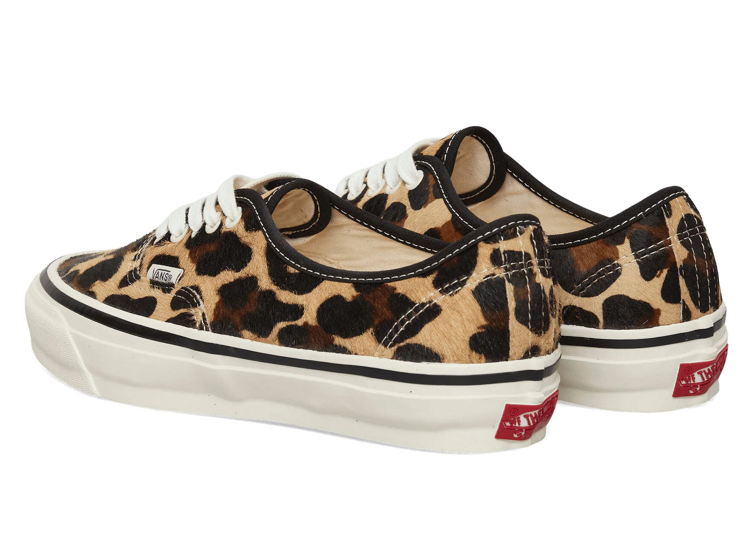 Vans LX Authentic 44 Pony Hair in Marshmallow / Leopard Orange — view 3
